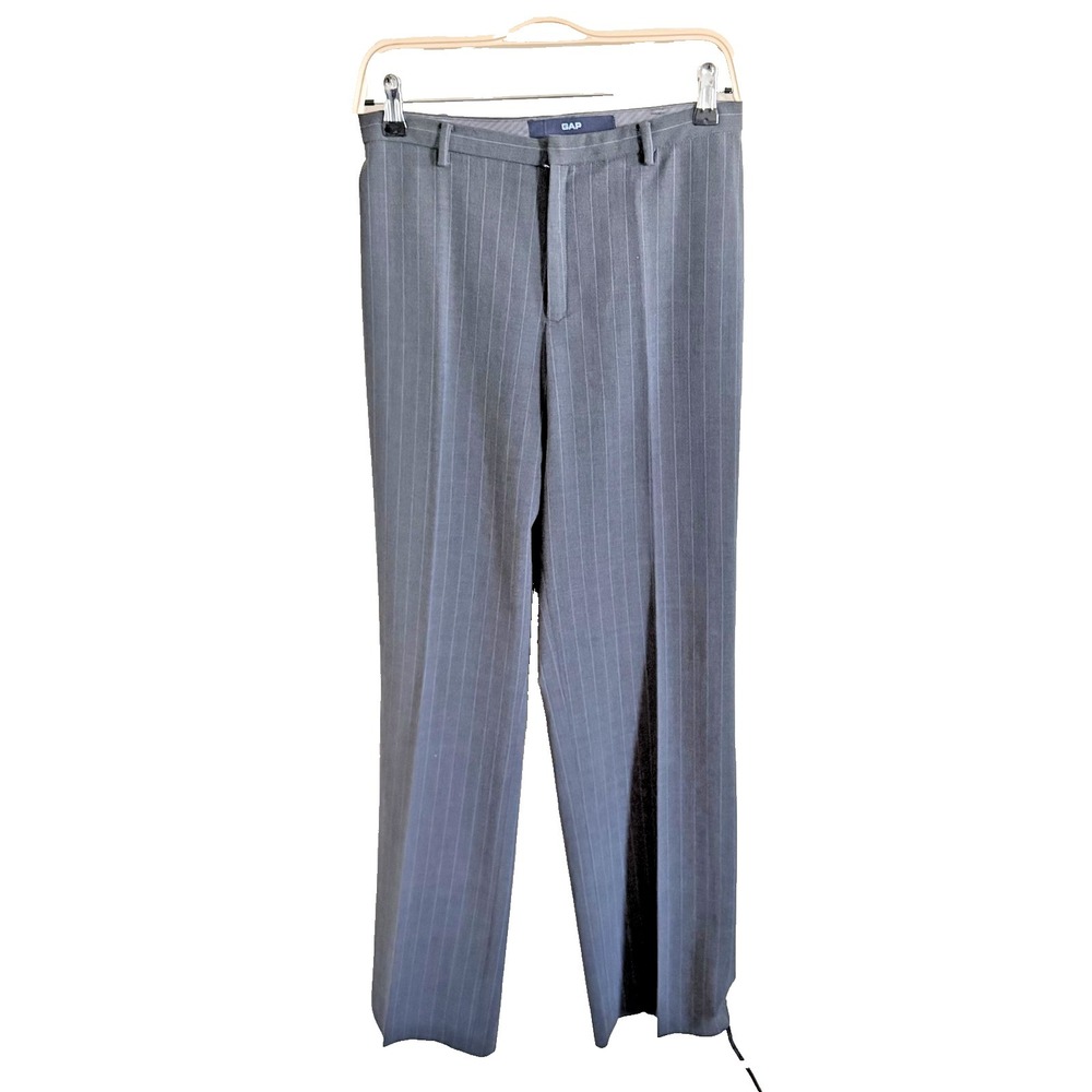 Gap Vintage Gray Tweed Straight Fit Wool Blend Career Pants Size 8 Office Career